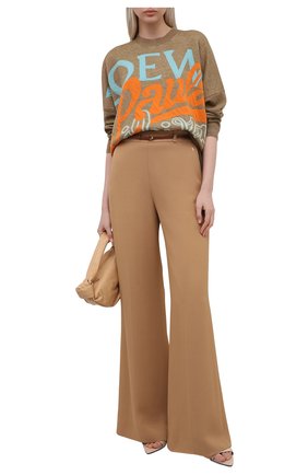 Женский льняной пуловер loewe x paula's ibiza LOEWE коричневого цвета по цене 72350 руб., арт. S616Y14K02 | Фото 2 Женский льняной пуловер loewe x paula's ibiza LOEWE коричневого цвета, арт. S616Y14K02 | Фото 2