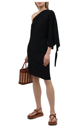Женское платье loewe x paula's ibiza LOEWE черного цвета по цене 65300 руб., арт. S616Y23X04 | Фото 2 Женское платье loewe x paula's ibiza LOEWE черного цвета, арт. S616Y23X04 | Фото 2 (Женское Кросс-КТ: Платье-одежда; Случай: Повседневный; Длина Ж (юбки, платья, шорты): Мини; Рукава: 3/4; Стили: Бохо; Материал внешний: Хлопок, Синтетический материал)