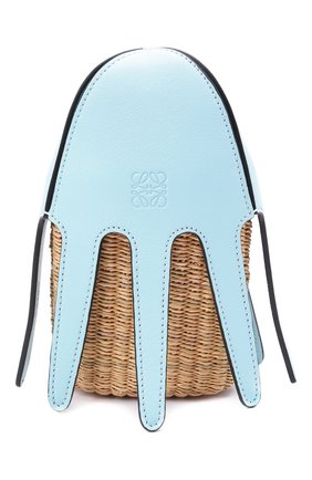 Женская сумка square basket loewe x paula's ibiza LOEWE голубого цвета по цене 71950 руб., арт. A623093X01 | Фото 1 Женская сумка square basket loewe x paula's ibiza LOEWE голубого цвета, арт. A623093X01 | Фото 1