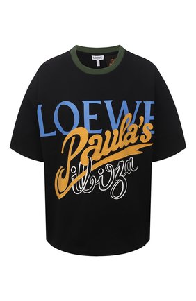 Женская хлопковая футболка loewe x paula's ibiza LOEWE черного цвета по цене 33800 руб., арт. S616Y22X16 | Фото 1 Женская хлопковая футболка loewe x paula's ibiza LOEWE черного цвета, арт. S616Y22X16 | Фото 1