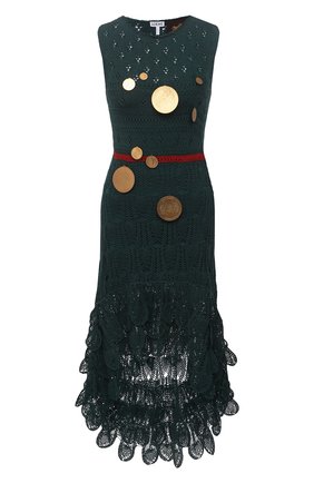 Женское хлопковое платье loewe x paula's ibiza LOEWE темно-зеленого цвета по цене 199000 руб., арт. S616Y15K04 | Фото 1 Женское хлопковое платье loewe x paula's ibiza LOEWE темно-зеленого цвета, арт. S616Y15K04 | Фото 1