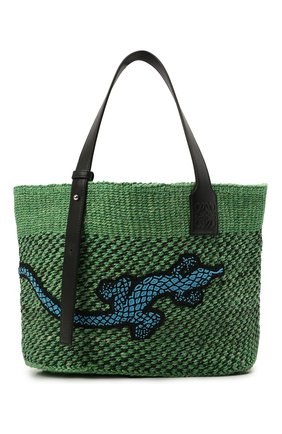 Женская сумка basket loewe x paula's ibiza LOEWE зеленого цвета по цене 62250 руб., арт. A223T82X01 | Фото 1 Женская сумка basket loewe x paula's ibiza LOEWE зеленого цвета, арт. A223T82X01 | Фото 1