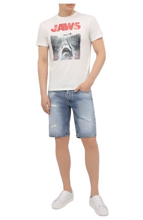 Мужские джинсовые шорты PREMIUM MOOD DENIM SUPERIOR синего цвета по цене 18800 руб., арт. S21 04172S575/R0BERT/S | Фото 2 Мужские джинсовые шорты PREMIUM MOOD DENIM SUPERIOR синего цвета, арт. S21 04172S575/R0BERT/S | Фото 2