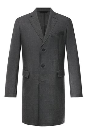 Мужской шерстяное пальто BRIONI темно-серого цвета по цене 253000 руб., арт. S0QK0L/09A4A | Фото 1 Мужской шерстяное пальто BRIONI темно-серого цвета, арт. S0QK0L/09A4A | Фото 1 (Мужское Кросс-КТ: пальто-верхняя одежда; Стили: Классический; Материал подклада: Хлопок; Рукава: Длинные; Длина (верхняя одежда): До середины бедра; Материал внешний: Шерсть)