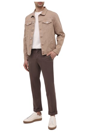 Мужские брюки KITON коричневого цвета по цене 83650 руб., арт. UFPLACJ07T37 | Фото 2 Мужские брюки KITON коричневого цвета, арт. UFPLACJ07T37 | Фото 2