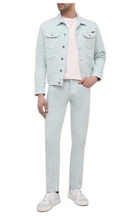 Мужские джинсы TOM FORD светло-голубого цвета по цене 81800 руб., арт. BWJ32/TFD002 | Фото 2 Мужские джинсы TOM FORD светло-голубого цвета, арт. BWJ32/TFD002 | Фото 2