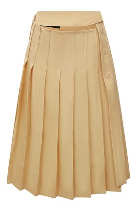 Женская льняная юбка JACQUEMUS желтого цвета по цене 59950 руб., арт. 211SK05/101230 | Фото 1 Женская льняная юбка JACQUEMUS желтого цвета, арт. 211SK05/101230 | Фото 1