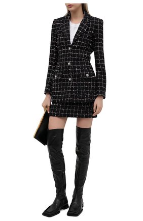 Женские кожаные ботфорты JIL SANDER черного цвета по цене 122500 руб., арт. JS36109A-13200 | Фото 2 Женские кожаные ботфорты JIL SANDER черного цвета, арт. JS36109A-13200 | Фото 2 (Каблук тип: Устойчивый; Материал внутренний: Натуральная кожа; Высота голенища: Высокие; Подошва: Плоская; Каблук высота: Низкий)
