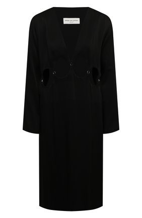 Женское платье из вискозы DRIES VAN NOTEN черного цвета по цене 84450 руб., арт. 211-11063-2177 | Фото 1 Женское платье из вискозы DRIES VAN NOTEN черного цвета, арт. 211-11063-2177 | Фото 1 (Рукава: Длинные; Материал подклада: Вискоза; Материал внешний: Синтетический материал, Вискоза; Случай: Коктейльный; Длина Ж (юбки, платья, шорты): До колена; Стили: Гламурный; Женское Кросс-КТ: Платье-одежда; Региональные ограничения белый список (Axapta Mercury): RU)