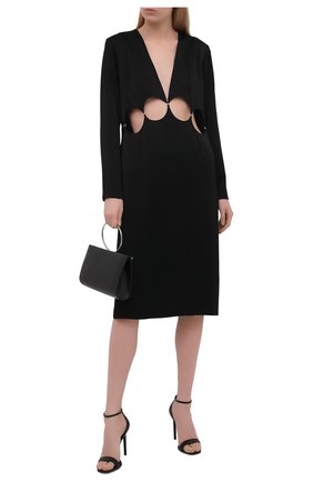 Женское платье из вискозы DRIES VAN NOTEN черного цвета по цене 84450 руб., арт. 211-11063-2177 | Фото 2 Женское платье из вискозы DRIES VAN NOTEN черного цвета, арт. 211-11063-2177 | Фото 2 (Рукава: Длинные; Материал подклада: Вискоза; Материал внешний: Синтетический материал, Вискоза; Случай: Коктейльный; Длина Ж (юбки, платья, шорты): До колена; Стили: Гламурный; Женское Кросс-КТ: Платье-одежда; Региональные ограничения белый список (Axapta Mercury): RU)
