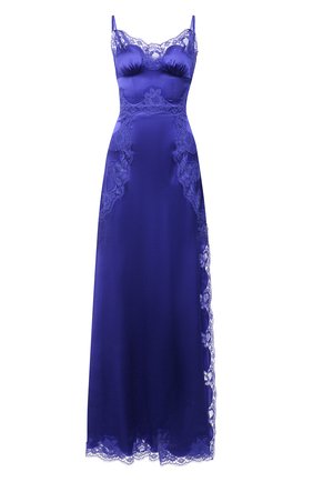 Женское шелковое платье DOLCE & GABBANA синего цвета по цене 257500 руб., арт. I6AE1W/GDZAP | Фото 1 Женское шелковое платье DOLCE & GABBANA синего цвета, арт. I6AE1W/GDZAP | Фото 1