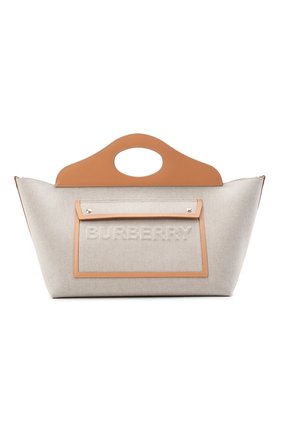 Женская сумка pocket cabas medium BURBERRY бежевого цвета по цене 145000 руб., арт. 8039080 | Фото 1 Женская сумка pocket cabas medium BURBERRY бежевого цвета, арт. 8039080 | Фото 1 (Сумки-технические: Сумки top-handle, Сумки через плечо; Размер: medium; Материал: Текстиль; Ремень/цепочка: На ремешке; Ошибки технического описания: Нет ширины)