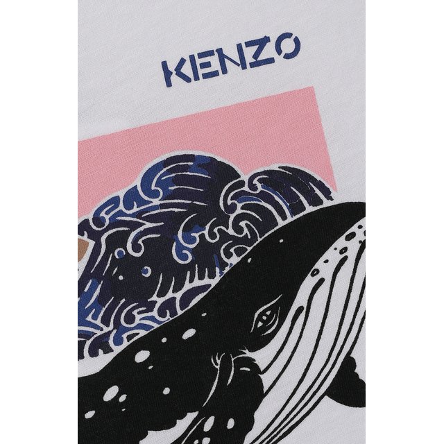 Хлопковая футболка Kenzo K15080 Фото 3