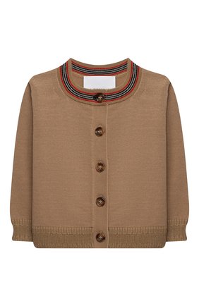 Детский комплект из трех предметов BURBERRY бежевого цвета по цене 37200 руб., арт. 8038457 | Фото 4 Детский комплект из трех предметов BURBERRY бежевого цвета, арт. 8038457 | Фото 4