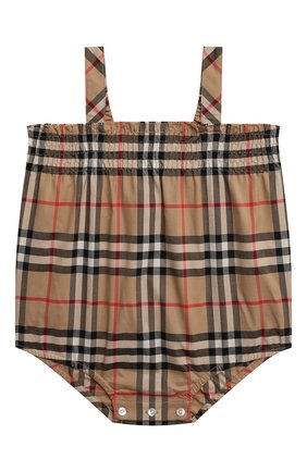 Детский комплект из трех предметов BURBERRY бежевого цвета по цене 37600 руб., арт. 8038513 | Фото 2 Детский комплект из трех предметов BURBERRY бежевого цвета, арт. 8038513 | Фото 2