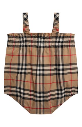 Детский комплект из трех предметов BURBERRY бежевого цвета по цене 37200 руб., арт. 8038513 | Фото 3 Детский комплект из трех предметов BURBERRY бежевого цвета, арт. 8038513 | Фото 3