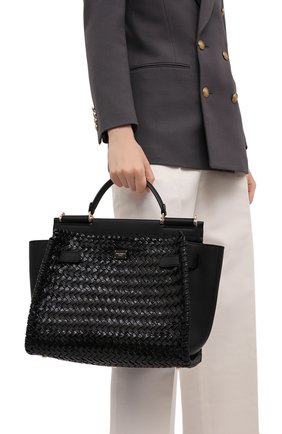Женская сумка sicily 62 medium DOLCE & GABBANA черного цвета по цене 3995000 тенге, арт. BB6891/A0709 | Фото 2 Женская сумка sicily 62 medium DOLCE & GABBANA черного цвета, арт. BB6891/A0709 | Фото 2 (Сумки-технические: Сумки top-handle; Ремень/цепочка: На ремешке; Материал: Натуральная кожа; Размер: medium)