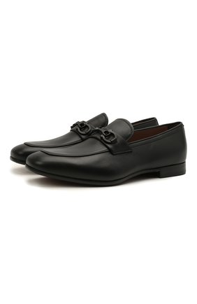 Мужские кожаные лоферы SALVATORE FERRAGAMO черного цвета по цене 69000 руб., арт. Z-07345443E | Фото 1 Мужские кожаные лоферы SALVATORE FERRAGAMO черного цвета, арт. Z-07345443E | Фото 1