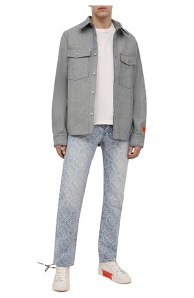 Мужские текстильные кеды OFF-WHITE белого цвета по цене 25450 руб., арт. 0MIA213S21FAB0010140 | Фото 2 Мужские текстильные кеды OFF-WHITE белого цвета, арт. 0MIA213S21FAB0010140 | Фото 2