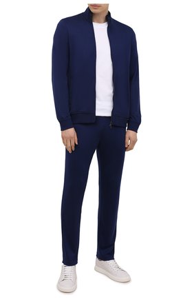 Мужские шерстяные брюки LORO PIANA синего цвета по цене 443500 руб., арт. FAI3034 | Фото 2 Мужские шерстяные брюки LORO PIANA синего цвета, арт. FAI3034 | Фото 2