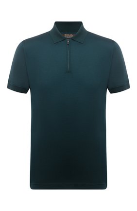 Мужское шерстяное поло LORO PIANA темно-зеленого цвета по цене 227500 руб., арт. FAL0543 | Фото 1 Мужское шерстяное поло LORO PIANA темно-зеленого цвета, арт. FAL0543 | Фото 1