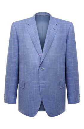 Мужской пиджак из шерсти и шелка CANALI синего цвета по цене 137000 руб., арт. 11280/CF00435/60-64 | Фото 1 Мужской пиджак из шерсти и шелка CANALI синего цвета, арт. 11280/CF00435/60-64 | Фото 1