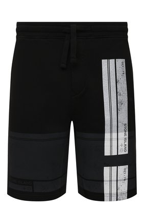 Мужские хлопковые шорты STONE ISLAND черного цвета по цене 20700 руб., арт. 741566596 | Фото 1 Мужские хлопковые шорты STONE ISLAND черного цвета, арт. 741566596 | Фото 1 (Длина Шорты М: До колена; Материал внешний: Хлопок; Кросс-КТ: Трикотаж; Принт: С принтом; Стили: Кэжуэл)