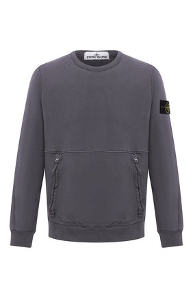 Мужской хлопковый свитшот STONE ISLAND темно-серого цвета по цене 24200 руб., арт. 741563451 | Фото 1 Мужской хлопковый свитшот STONE ISLAND темно-серого цвета, арт. 741563451 | Фото 1