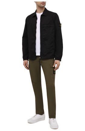 Мужские хлопковые брюки-карго STONE ISLAND хаки цвета по цене 29950 руб., арт. 741530519 | Фото 2 Мужские хлопковые брюки-карго STONE ISLAND хаки цвета, арт. 741530519 | Фото 2