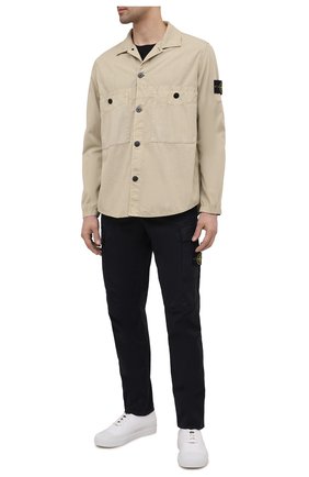 Мужские хлопковые брюки-карго STONE ISLAND темно-синего цвета по цене 29950 руб., арт. 741530519 | Фото 2 Мужские хлопковые брюки-карго STONE ISLAND темно-синего цвета, арт. 741530519 | Фото 2