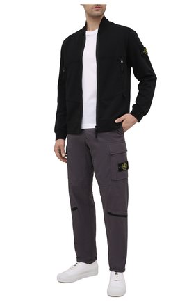 Мужские хлопковые брюки-карго STONE ISLAND темно-серого цвета по цене 34950 руб., арт. 741530419 | Фото 2 Мужские хлопковые брюки-карго STONE ISLAND темно-серого цвета, арт. 741530419 | Фото 2