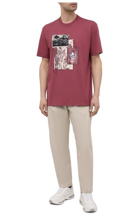 Мужская хлопковая футболка Z ZEGNA розового цвета по цене 23500 руб., арт. VW364/ZZ649Q | Фото 2 Мужская хлопковая футболка Z ZEGNA розового цвета, арт. VW364/ZZ649Q | Фото 2