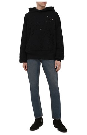 Мужской хлопковое худи AMIRI черного цвета по цене 83950 руб., арт. MJ0H002-001 | Фото 2 Мужской хлопковое худи AMIRI черного цвета, арт. MJ0H002-001 | Фото 2