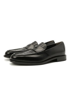 Мужские кожаные пенни-лоферы FENDI черного цвета по цене 59450 руб., арт. 7D1418 AF50 | Фото 1 Мужские кожаные пенни-лоферы FENDI черного цвета, арт. 7D1418 AF50 | Фото 1
