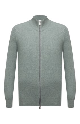 Мужской кашемировый кардиган BRUNELLO CUCINELLI зеленого цвета по цене 97500 руб., арт. M2200106 | Фото 1 Мужской кашемировый кардиган BRUNELLO CUCINELLI зеленого цвета, арт. M2200106 | Фото 1