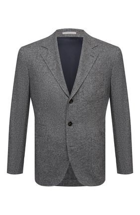 Мужской пиджак из шерсти и шелка BRUNELLO CUCINELLI серого цвета по цене 294500 руб., арт. MQ4347BND | Фото 1 Мужской пиджак из шерсти и шелка BRUNELLO CUCINELLI серого цвета, арт. MQ4347BND | Фото 1