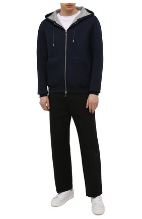 Мужской толстовка из вискозы BERLUTI синего цвета по цене 84250 руб., арт. R20JZL18-001 | Фото 2 Мужской толстовка из вискозы BERLUTI синего цвета, арт. R20JZL18-001 | Фото 2