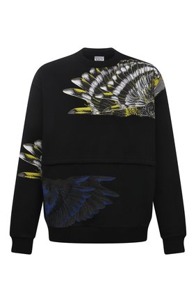 Мужской хлопковый свитшот MARCELO BURLON черного цвета по цене 39650 руб., арт. CMBA091S21FLE002 | Фото 1 Мужской хлопковый свитшот MARCELO BURLON черного цвета, арт. CMBA091S21FLE002 | Фото 1