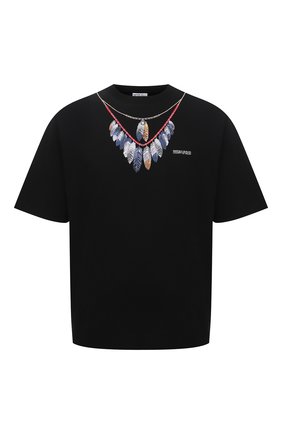 Мужская хлопковая футболка MARCELO BURLON черного цвета по цене 18400 руб., арт. CMAA054S21JER002 | Фото 1 Мужская хлопковая футболка MARCELO BURLON черного цвета, арт. CMAA054S21JER002 | Фото 1