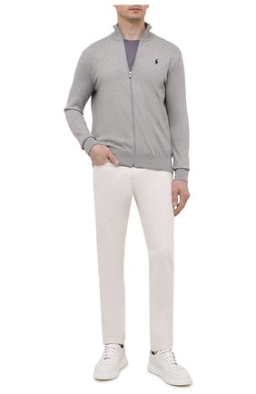 Мужской хлопковый кардиган POLO RALPH LAUREN серого цвета по цене 18000 руб., арт. 710775899 | Фото 2 Мужской хлопковый кардиган POLO RALPH LAUREN серого цвета, арт. 710775899 | Фото 2 (Материал внешний: Хлопок; Длина (для топов): Стандартные; Рукава: Длинные; Мужское Кросс-КТ: Кардиган-одежда)