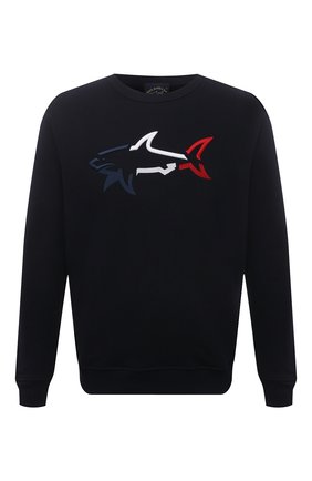 Мужской хлопковый свитшот PAUL&SHARK темно-синего цвета по цене 28100 руб., арт. 21411851/C00 | Фото 1 Мужской хлопковый свитшот PAUL&SHARK темно-синего цвета, арт. 21411851/C00 | Фото 1