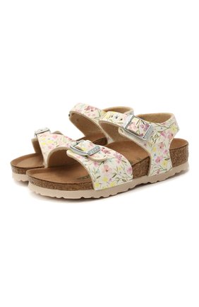Детские босоножки BIRKENSTOCK разноцветного цвета по цене 5830 руб., арт. 1018764 | Фото 1 Детские босоножки BIRKENSTOCK разноцветного цвета, арт. 1018764 | Фото 1 (Материал внешний: Экокожа)