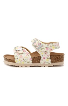 Детские босоножки BIRKENSTOCK разноцветного цвета по цене 5830 руб., арт. 1018764 | Фото 2 Детские босоножки BIRKENSTOCK разноцветного цвета, арт. 1018764 | Фото 2 (Материал внешний: Экокожа)