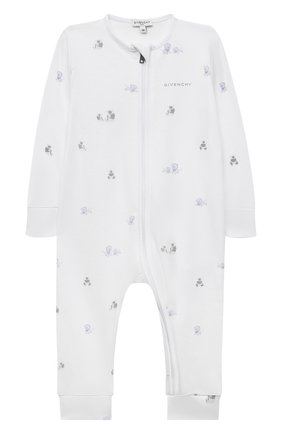 Детский комплект из трех предметов GIVENCHY белого цвета по цене 31200 руб., арт. H98107 | Фото 2 Детский комплект из трех предметов GIVENCHY белого цвета, арт. H98107 | Фото 2