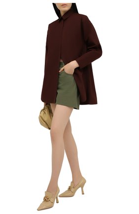 Женские хлопковые шорты JIL SANDER хаки цвета по цене 47600 руб., арт. JPPS311005-WS241900 | Фото 2 Женские хлопковые шорты JIL SANDER хаки цвета, арт. JPPS311005-WS241900 | Фото 2 (Длина Ж (юбки, платья, шорты): Мини; Стили: Кэжуэл; Женское Кросс-КТ: Шорты-одежда; Материал внешний: Хлопок; Региональные ограничения белый список (Axapta Mercury): RU)