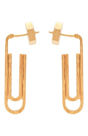Женские серьги OFF-WHITE золотого цвета по цене 19950 руб., арт. 0W0D070S21MET0017600 | Фото 1 Женские серьги OFF-WHITE золотого цвета, арт. 0W0D070S21MET0017600 | Фото 1