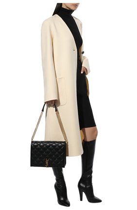 Женские кожаные сапоги 68 SAINT LAURENT черного цвета по цене 113000 руб., арт. 657922/2W700 | Фото 2 Женские кожаные сапоги 68 SAINT LAURENT черного цвета, арт. 657922/2W700 | Фото 2 (Высота голенища: Средние; Материал внутренний: Натуральная кожа; Каблук тип: Устойчивый; Подошва: Плоская; Каблук высота: Высокий)