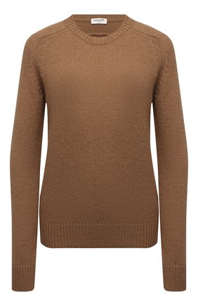 Женский шерстяной свитер SAINT LAURENT бежевого цвета по цене 71800 руб., арт. 603084/YALK2 | Фото 1