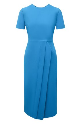Женское комплект из платья и маски ROLAND MOURET синего цвета по цене 96050 руб., арт. SS21/S2271/F2196 | Фото 1 Женское комплект из платья и маски ROLAND MOURET синего цвета, арт. SS21/S2271/F2196 | Фото 1 (Материал внешний: Синтетический материал; Случай: Формальный; Длина Ж (юбки, платья, шорты): До колена; Материал подклада: Синтетический материал; Женское Кросс-КТ: Платье-одежда; Рукава: Короткие; Стили: Романтичный)