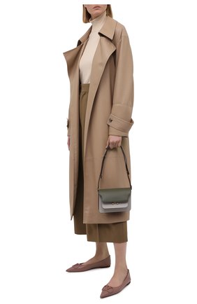 Женские кожаные балетки vlogo signature VALENTINO темно-бежевого цвета по цене 62350 руб., арт. VW0S0BH4/MZF | Фото 2 Женские кожаные балетки vlogo signature VALENTINO темно-бежевого цвета, арт. VW0S0BH4/MZF | Фото 2